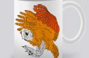 Сутрешната чаша кафе или чай става още по-приятна, с дизайнерската ни керамична чаша с щампа Летящ бухал.